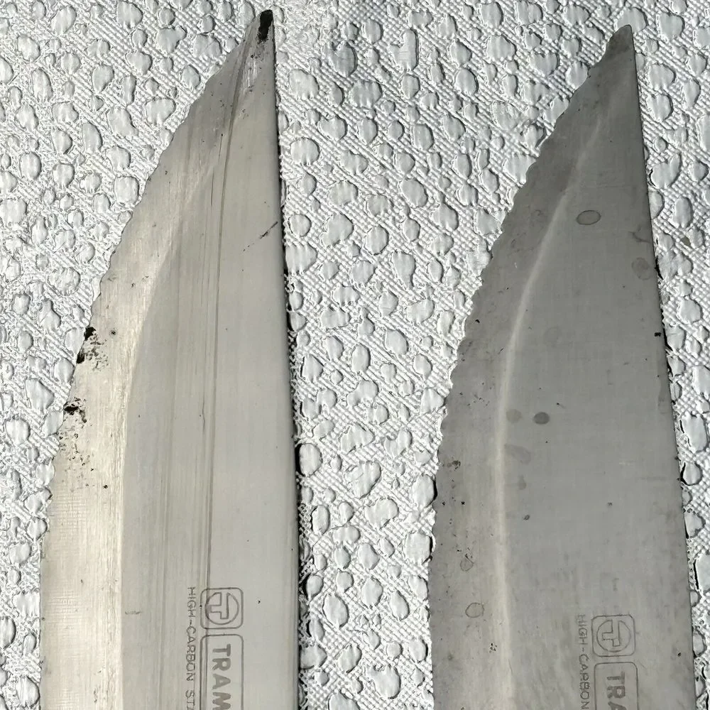 Tramontina 4 Set Steak Knives High Carbon Stainless Wood Handle 4.75